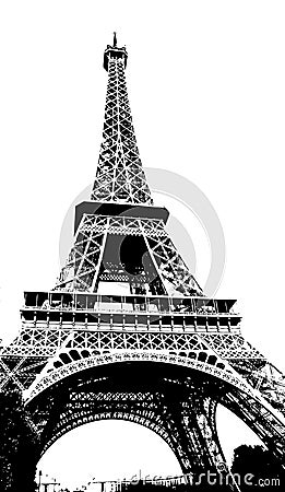 Eiffel Tower Paris France Stock Photo