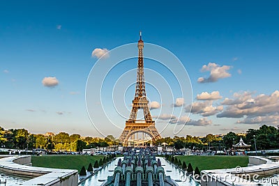 The Eiffel Tower in Paris, France Stock Photo