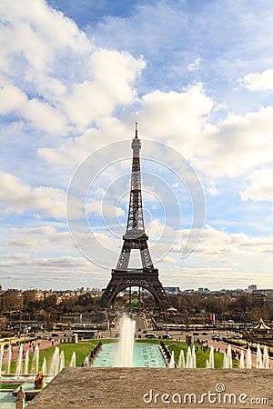 Eiffel Tower in Paris Stock Photo