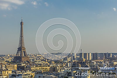 Eiffel Tower Paris skyline France Stock Photo