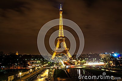Eiffel Tower. Paris. Editorial Stock Photo