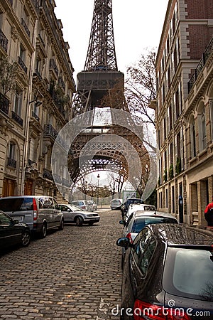 Paris Streets Eiffel Tower 