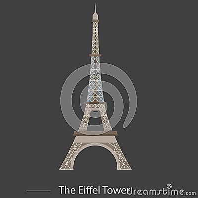 The Eiffel Tower Vector Illustration