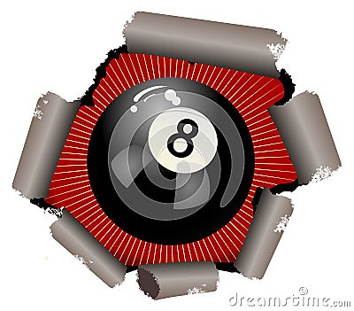 Eight Ball Vector Illustration