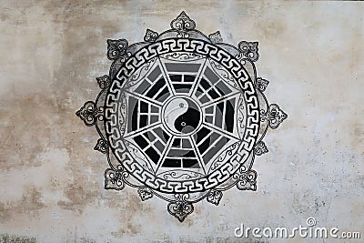 Chinese Eight diagrams (bagua) Stock Photo