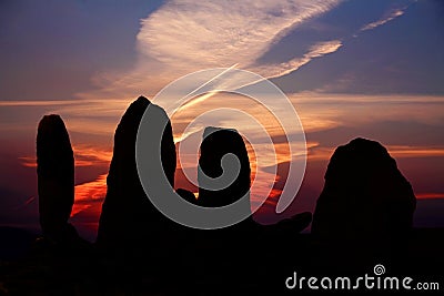 Sunset at the Summer Solstice, County Kerry, Ireland Stock Photo