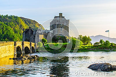 Eilean Donan Castle, Isle of Skye, Scotland Stock Photo