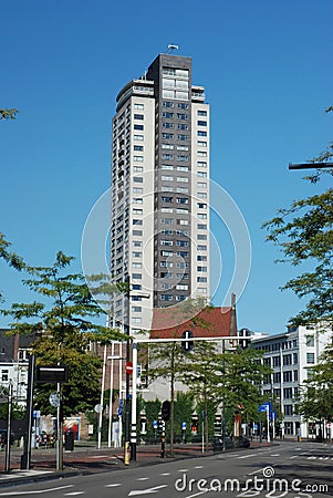 Eindhoven centre - High Regent building - Witte Dame Stock Photo