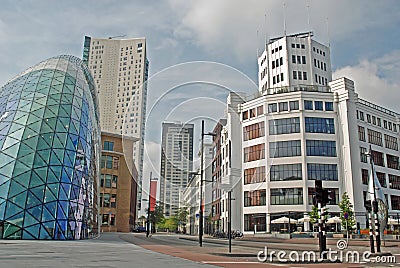 Eindhoven Centre - Light Tower, Blob, Admirant Stock Photo