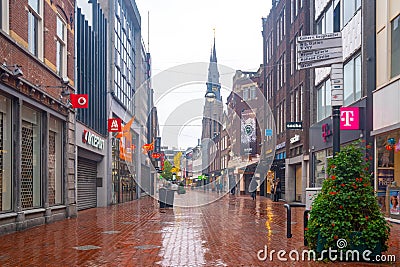 Eindhoven, Netherlands - 11.10.2019: architecture and buildings of city centre in Eindhoven Editorial Stock Photo