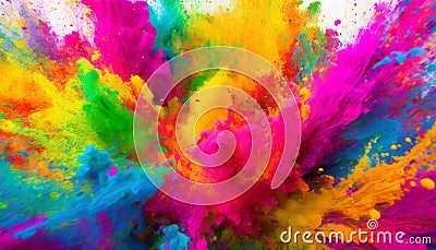 Mesmerizing abstract 3D visualization in multiple colors Stock Photo