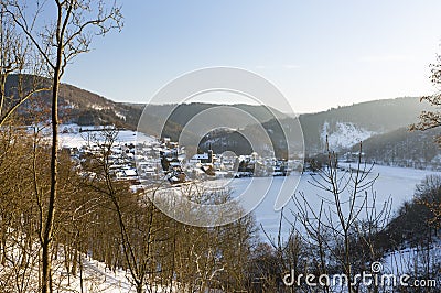 Einruhr In Winter, Germany Stock Photo
