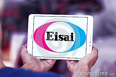 Eisai Pharmaceutical Company logo Editorial Stock Photo