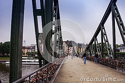 Eiserner Steg Iron Bridge Editorial Stock Photo