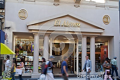 El Ateneo Bookstore Buenos Aires Editorial Stock Photo