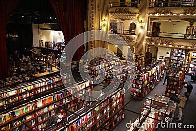 El Ateneo Bookstore Editorial Stock Photo