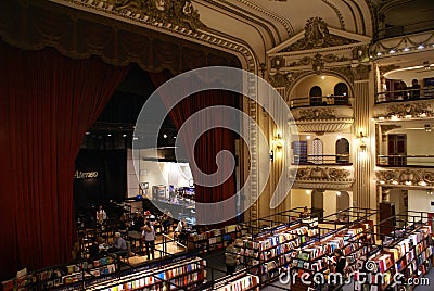 El Ateneo Bookstore Editorial Stock Photo