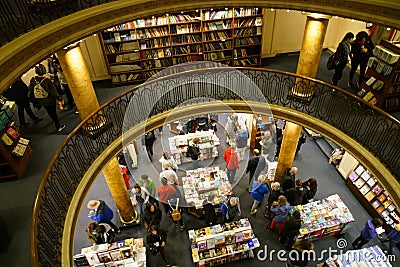 El Ateneo bookstore in Buenos Aires Editorial Stock Photo