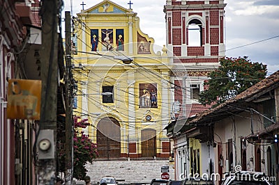 El Calvario Church in Leon, Nicaragua Editorial Stock Photo