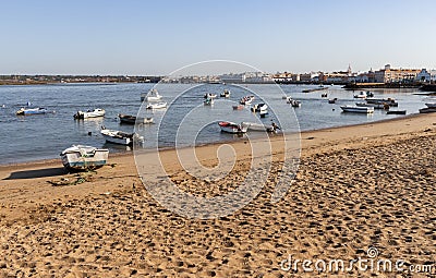 El Cantil beach in Isla Cristina Andalusia Spain Editorial Stock Photo