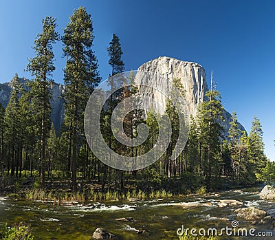 El Capitan in Yosemite National Park Stock Photo