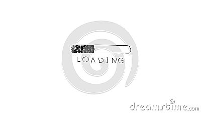 El cargar a mano, transfiriendo la barra Barra de estado del cargamento libre illustration El cargar a mano, transfiriendo la barra Barra de estado del cargamento libre illustration