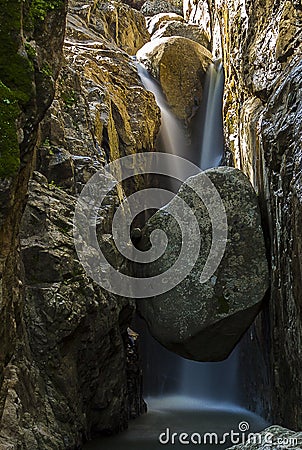 waterfall river almaden plata seville Stock Photo