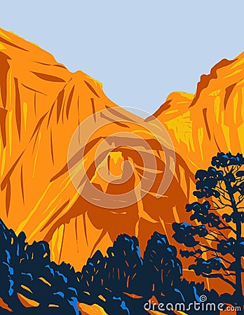 The El Malpais National Monument Located in Western New Mexico WPA Poster Art Vector Illustration