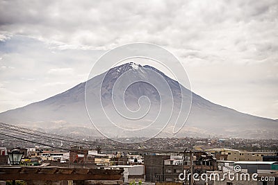 El Misti Volcano in Arequipa, Peru Stock Photo