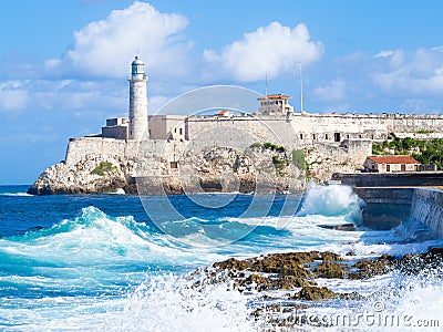 El Morro castle in Havana Stock Photo