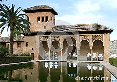 El Partal of the Alhambra Stock Photo
