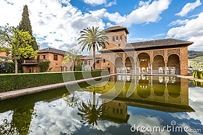 El Partal Alhambra de Granada Stock Photo