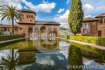 El Partal Alhambra Granada Stock Photo