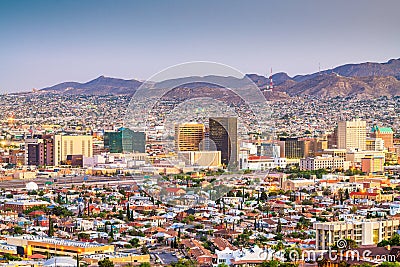 El Paso, Texas, USA Downtown Skyline Stock Photo