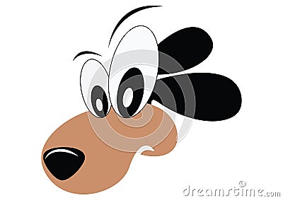 El Perro Loco. The Crazy Dog Vector Illustration