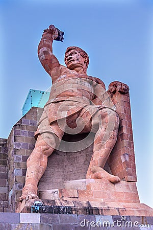 El Pipila Statue Guanajuato Mexico Stock Photo