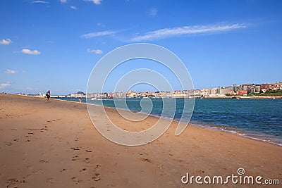 El Puntal beach, Santander Stock Photo