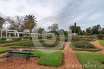 El Rosedal Rose Park at Bosques de Palermo - Buenos Aires, Argentina Stock Photo