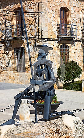 El Toboso Don Quijote memorial in Toledo Editorial Stock Photo