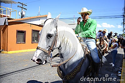El Tope, the Costa Rican National Day of Horsesman in Liberia Editorial Stock Photo