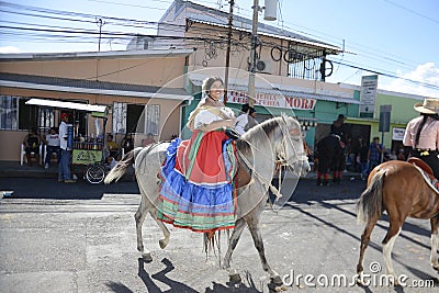 El Tope, the Costa Rican National Day of Horsesman in Liberia Editorial Stock Photo