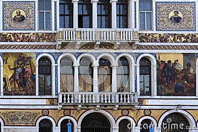 Elaborate Mosaic - Venice - Italy Editorial Stock Photo