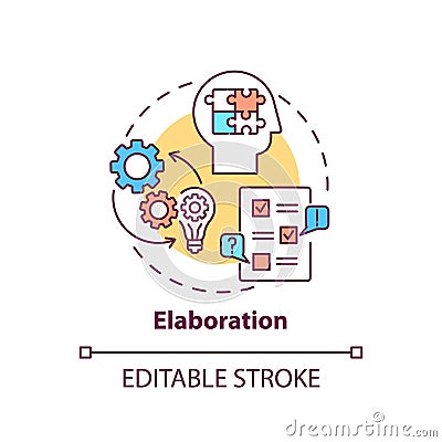 Elaboration Concept Icon Vector Illustration | CartoonDealer.com #200541574