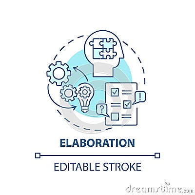 Elaboration Concept Icon Cartoon Vector | CartoonDealer.com #200435273
