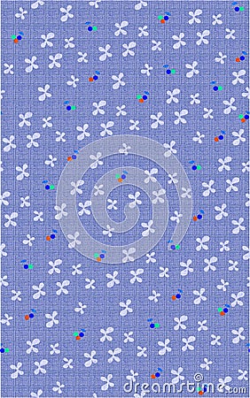 Elagance mix object pattern with color backgound Stock Photo