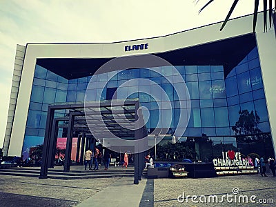 Elante mall in Chandigarh Editorial Stock Photo