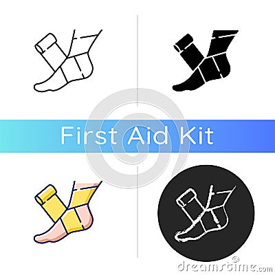 Elastic bandage icon Vector Illustration