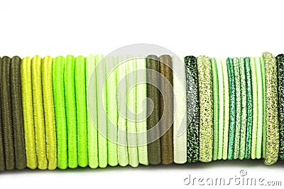 Elastic bands for hair Stock Photo