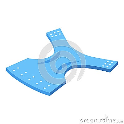 Elastic diaper icon isometric vector. Adult care Vector Illustration