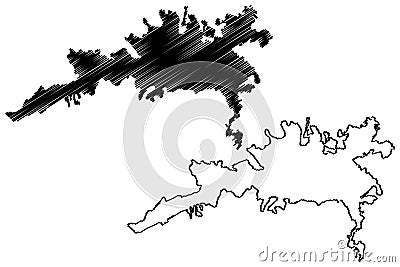 Elazig City Republic of Turkey, Eastern Anatolia Region map vector illustration, scribble sketch City of Mamuretulaziz map Vector Illustration